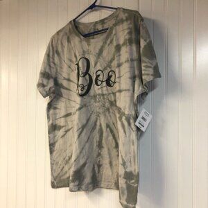 Celebrate Halloween NWT Tie-Dye 'Boo' Short Sleeve T-Shirt XXXL